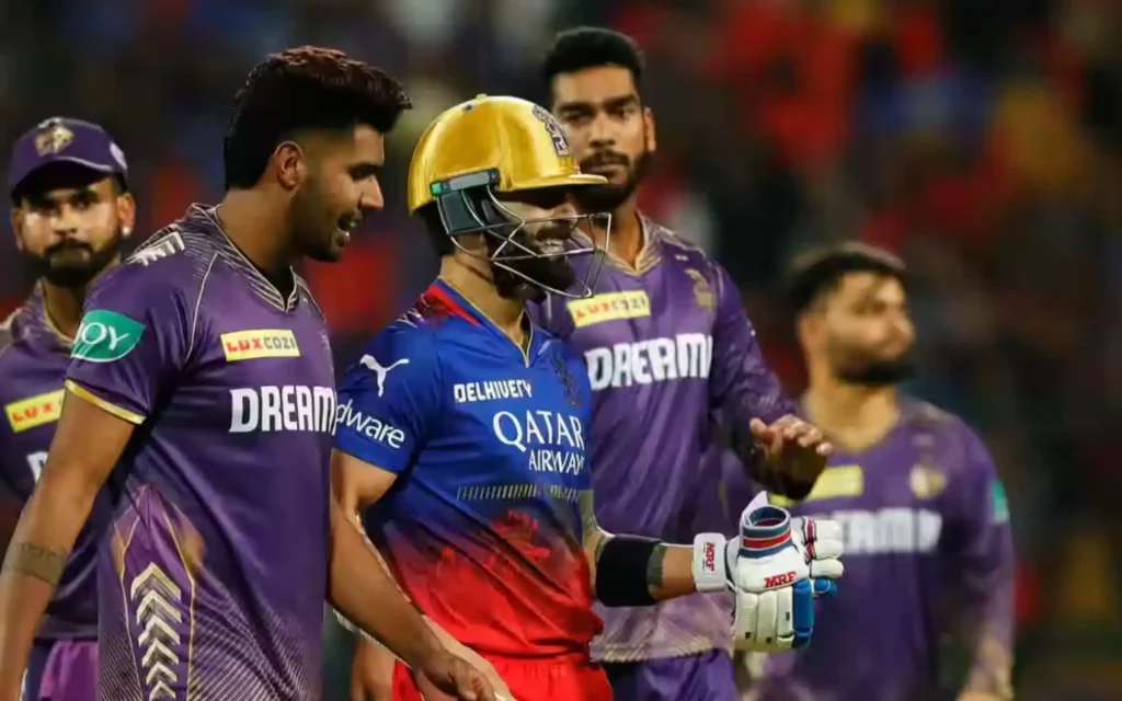 RCB vs KKR IPL 2025 match live score