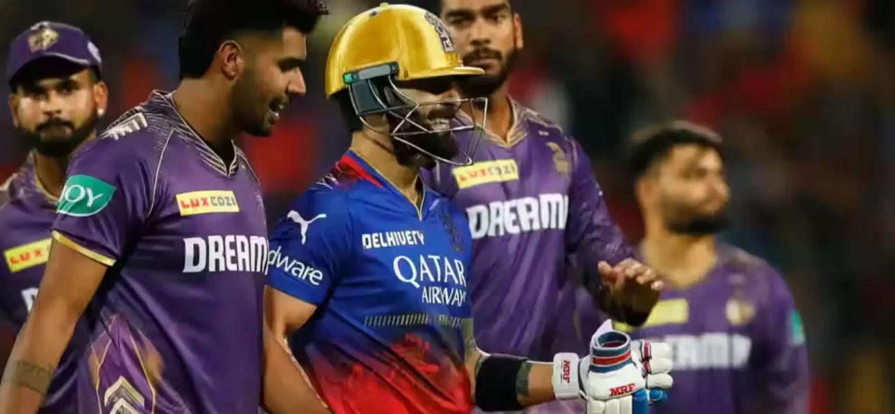 RCB vs KKR IPL 2025 match live score