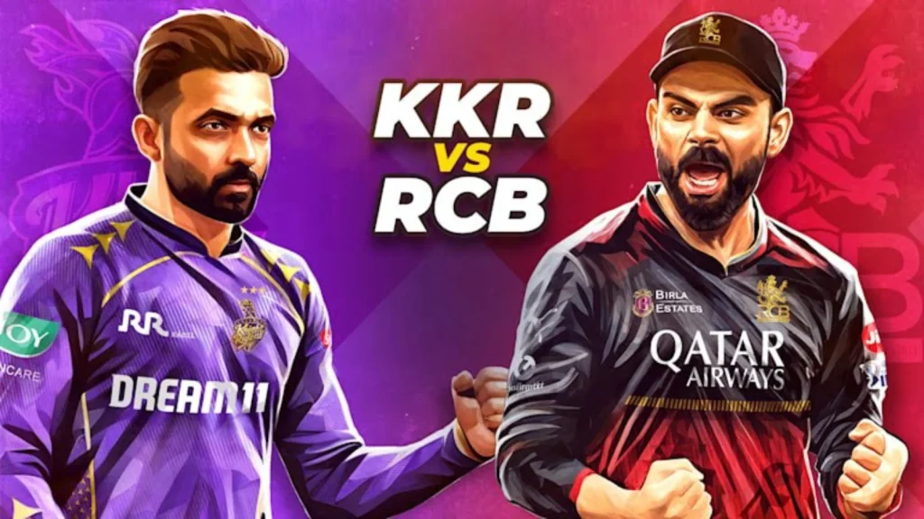 RCB vs KKR match venue and time 2025