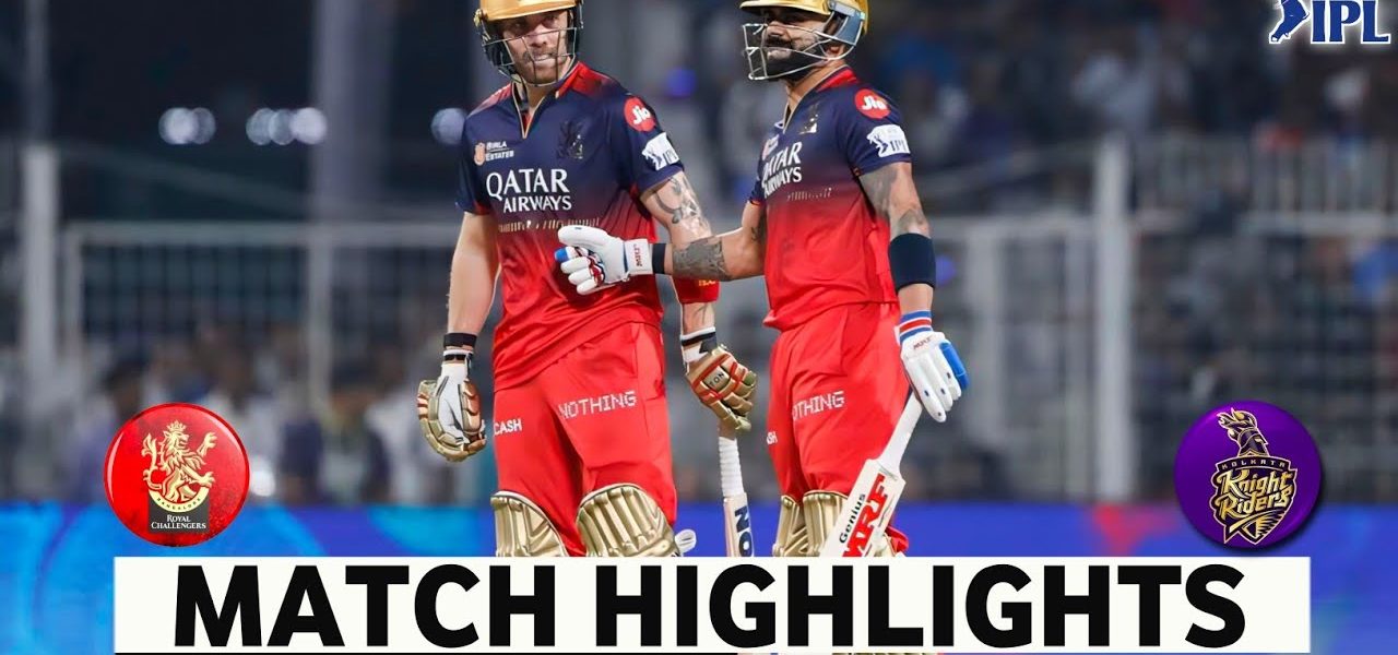 RCB vs KKR IPL 2025 match highlights