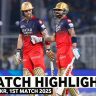 RCB vs KKR IPL 2025 match highlights