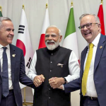 “PM Modi, Australian PM Albanese and Canadian PM Carney at G20 Summit announcing ACITI technology partnership”