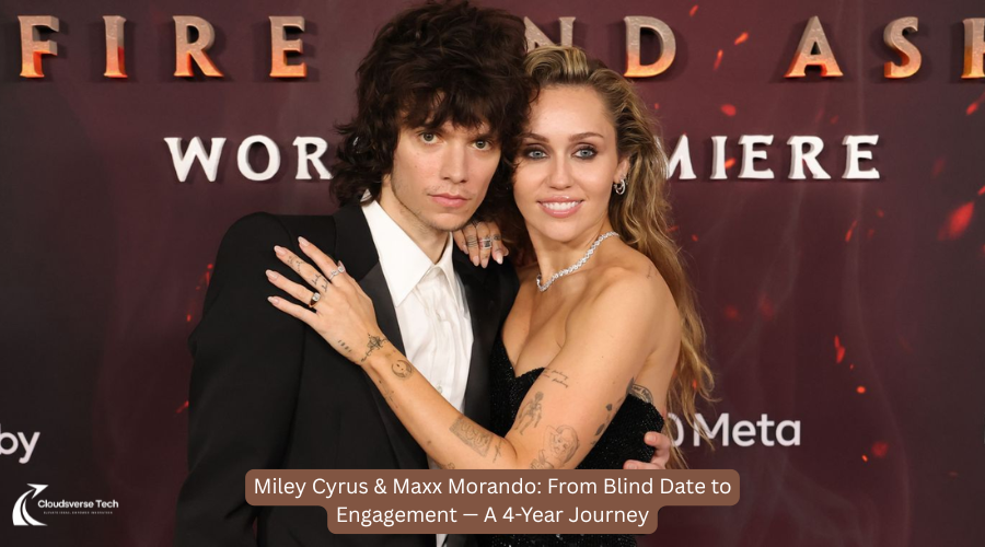 Miley Cyrus and Maxx Morando at the Avatar: Fire and Ash premiere 2025 — Miley showing off her diamond engagement ring”
